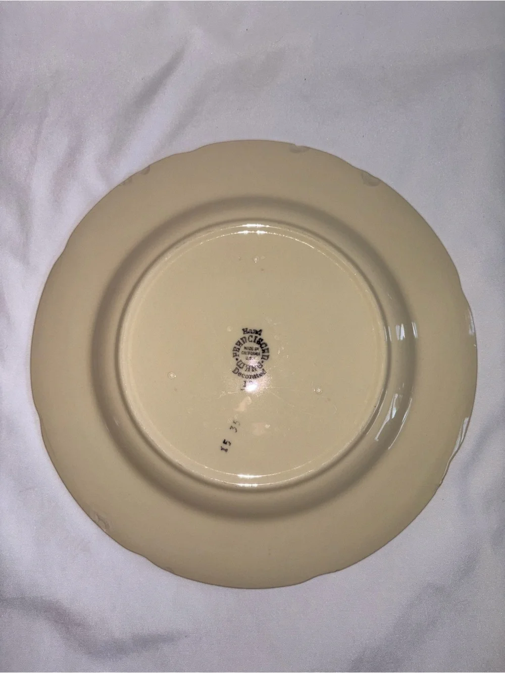 Franciscan Vintage Apple Dinner Plates Set of 4 10.5” Hand Painted USA - As Is